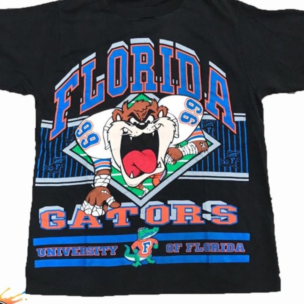 Vintage NCAA Florida Gators Looney Tunes Taz Shirt, University of Florida Shirt